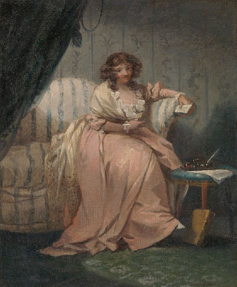 George Morland reprodukcija A Woman Called Anne, the Artist’s Wife (ca. 1795), VISOS REPRODUKCIJOS , paveikslai, reprodukcijo...