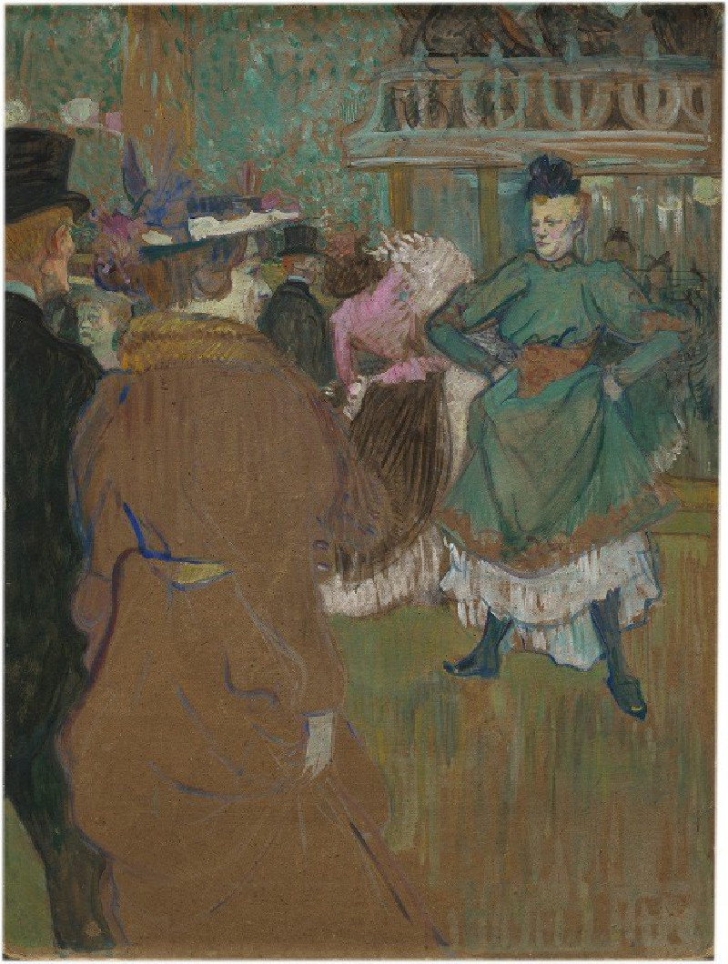 Quadrille at the Moulin Rouge (1892) reproduction of painting by Henri de Toulouse-Lautrec. ALL GICLEE PRINTS