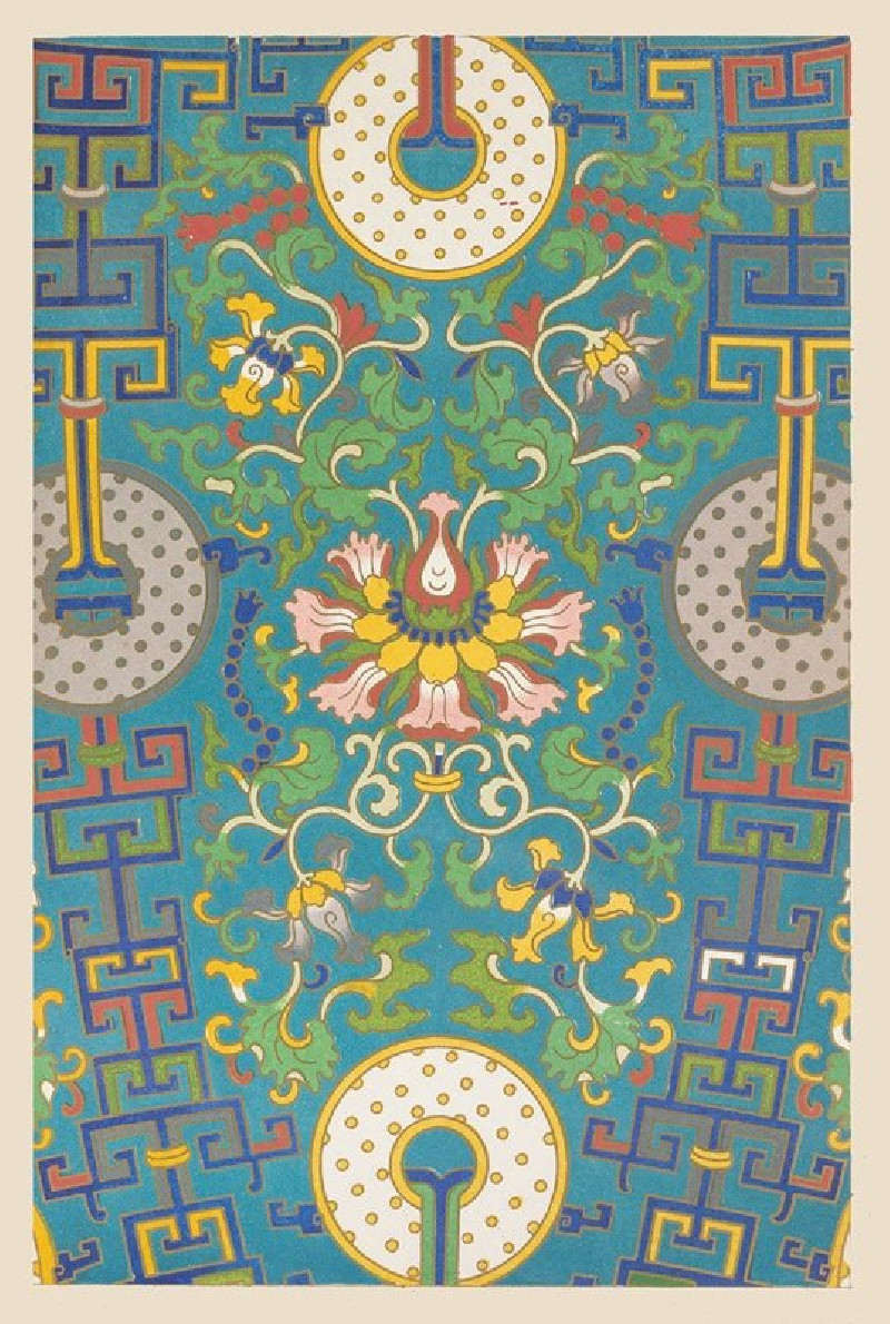 Examples of Chinese ornament, Pl.30 (1867) reproduction of painting by Owen Jones. ALL GICLEE PRINTS