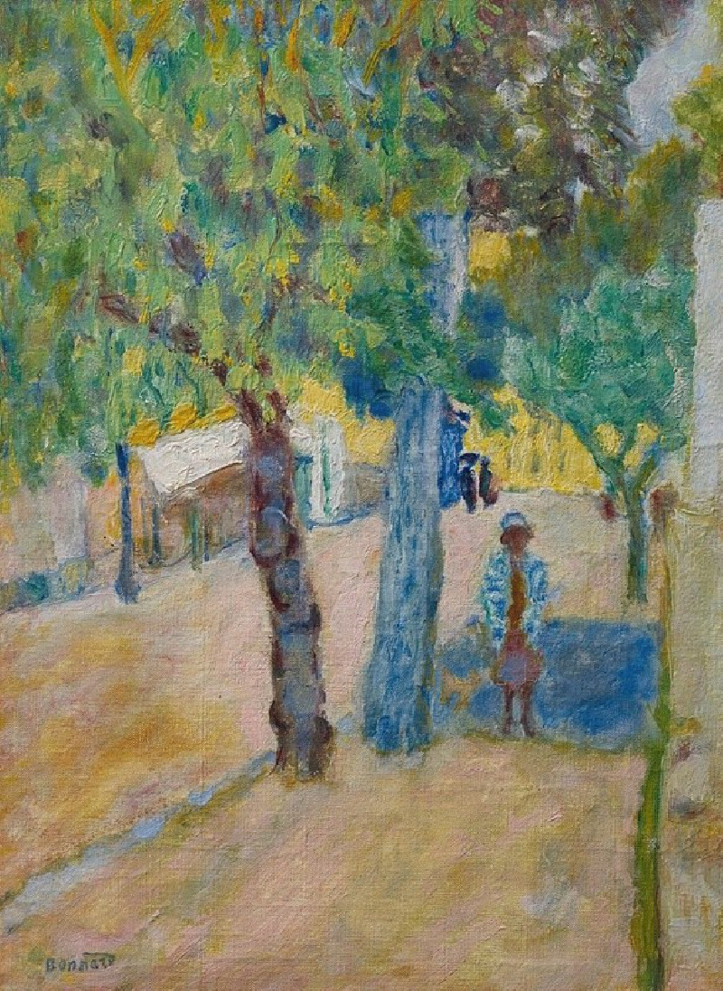 Personnage Sous Un Arbre (circa 1925) reproduction of painting by Pierre Bonnard. ALL GICLEE PRINTS