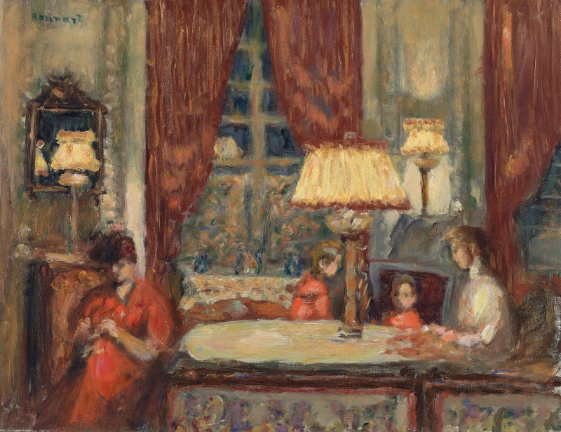 Pierre Bonnard reprodukcija Evening Under the Lamps (La Soirée sous les lampes) (c. 1903), VISOS REPRODUKCIJOS , paveikslai, ...