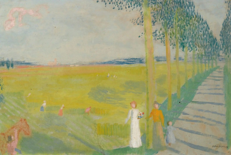 Paysage De Campagne (1897) reproduction of painting by Maurice Denis. ALL GICLEE PRINTS