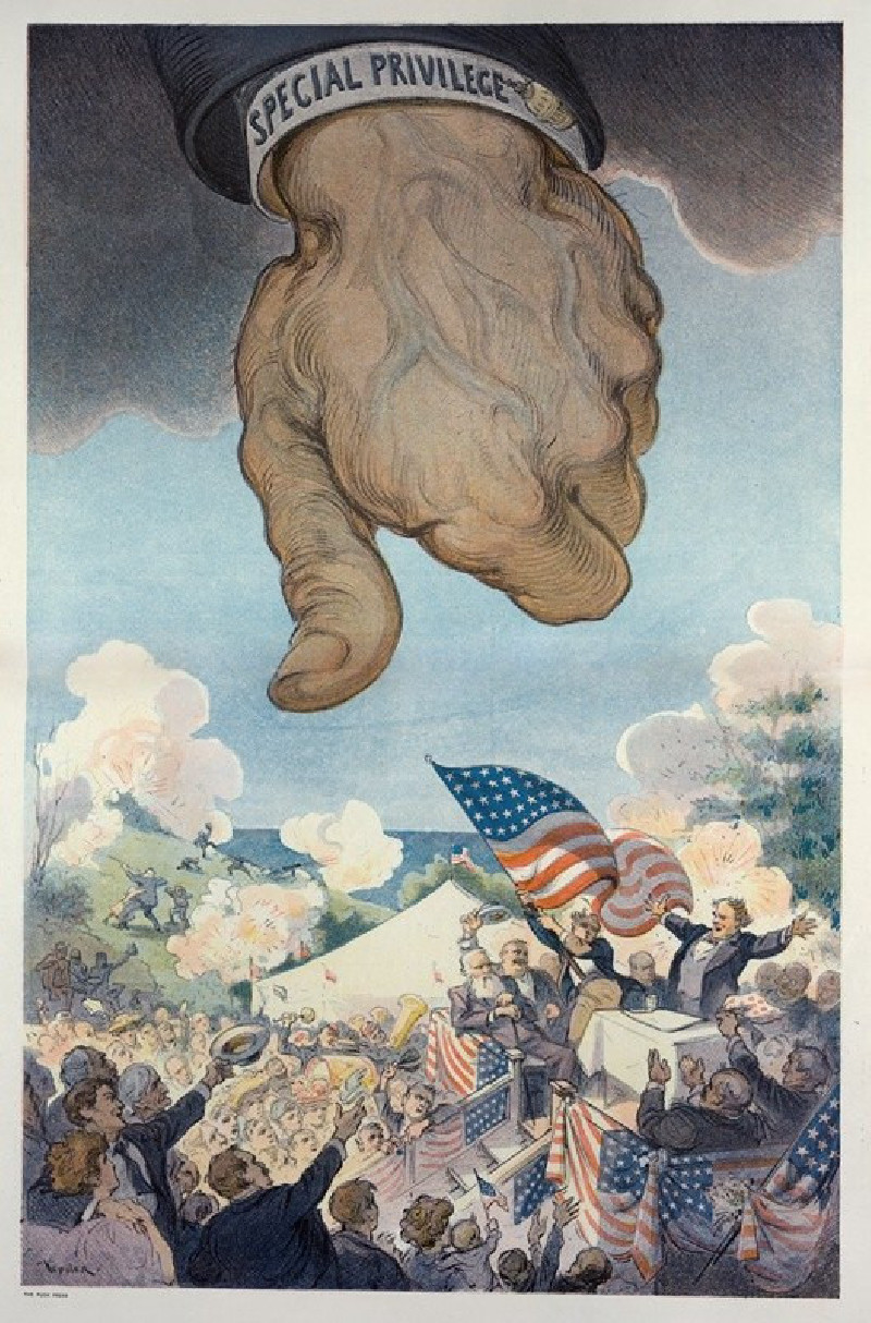 Independence day (1908) reproduction of painting by Udo Keppler. ALL GICLEE PRINTS