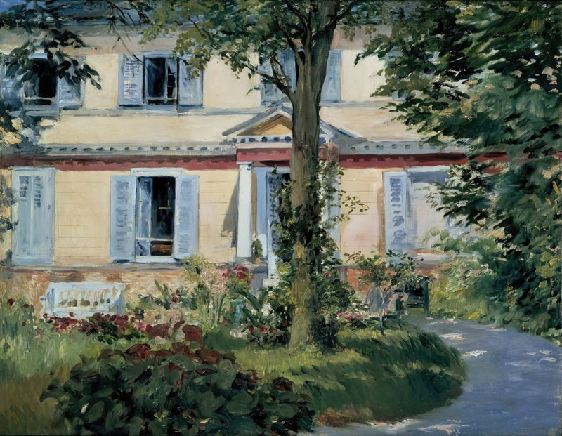 The House at Rueil (1882) reproduction of painting by Edouard Manet. ALL GICLEE PRINTS