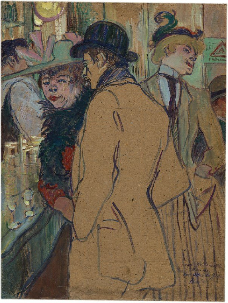 Alfred la Guigne (1894) reproduction of painting by Henri de Toulouse-Lautrec. ALL GICLEE PRINTS