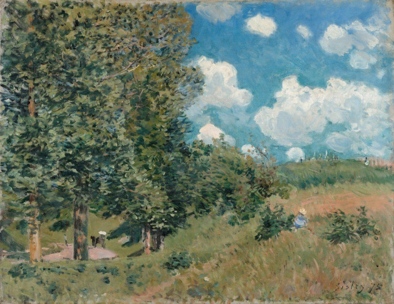 The Road from Versailles to Saint-Germain (1875) reproduction of painting by Alfred Sisley. ALL GICLEE PRINTS