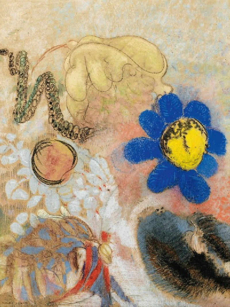 Flore Sous Marine reproduction of painting by Odilon Redon. ALL GICLEE PRINTS