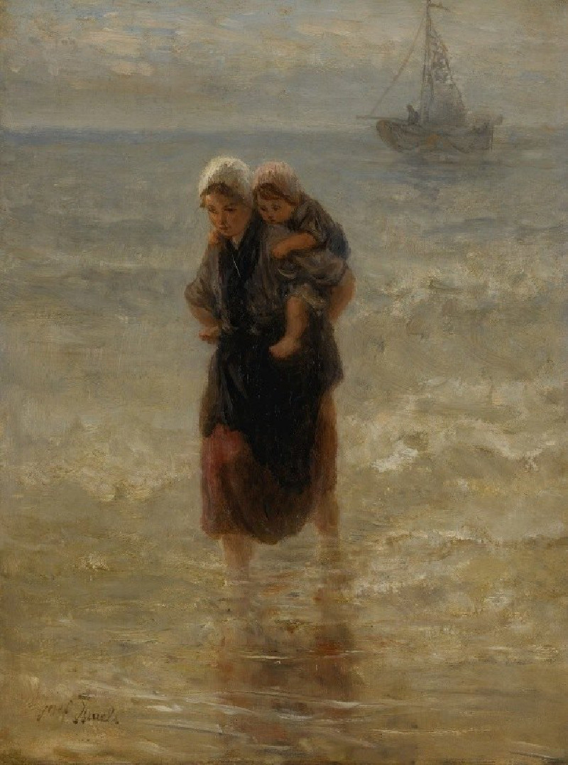 At sea reproduction of painting by Jozef Israëls. ALL GICLEE PRINTS