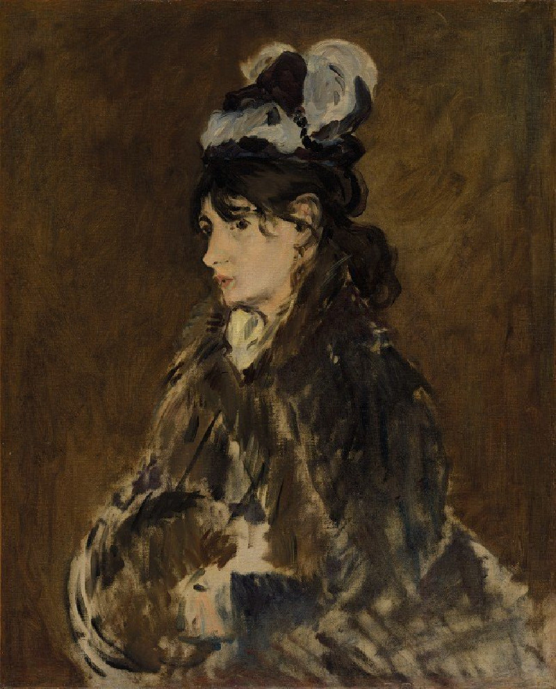 Berthe Morisot (c. 1869-73) reproduction of painting by Edouard Manet. ALL GICLEE PRINTS