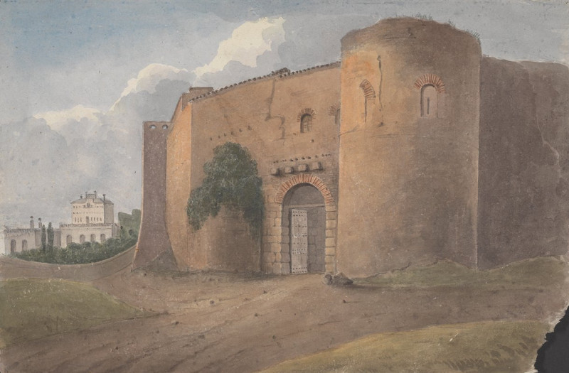 Rome, Porta Pia (1818) reproduction of painting by Isaac Weld. ALL GICLEE PRINTS