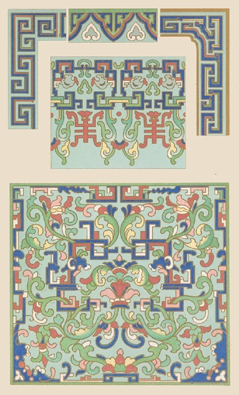 Owen Jones reprodukcija Examples of Chinese ornament, Pl.33 (1867), VISOS REPRODUKCIJOS , paveikslai, reprodukcijos internetu