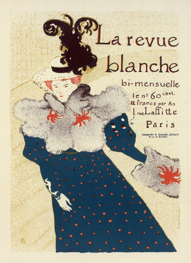 Revue Blanche (1897) reproduction of painting by Henri de Toulouse-Lautrec. ALL GICLEE PRINTS