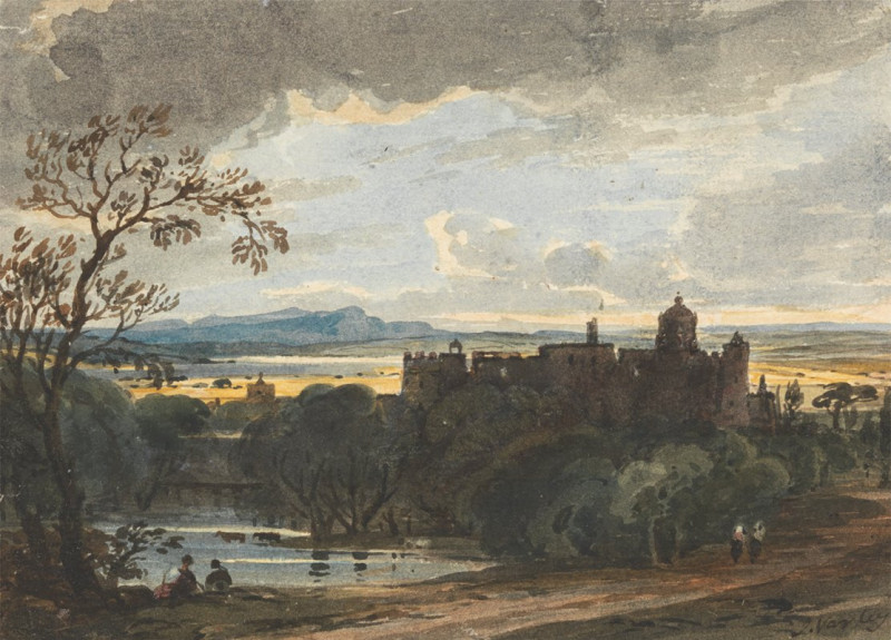 Linlithgow Palace reproduction of painting by John Varley. ALL GICLEE PRINTS