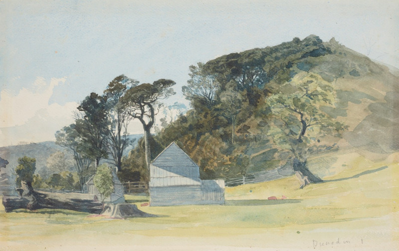 Dunedin (1866) reproduction of painting by Honorable James Richmond. ALL GICLEE PRINTS