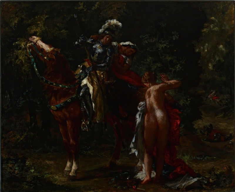 Marphise (1852) reproduction of painting by Eugène Delacroix. ALL GICLEE PRINTS