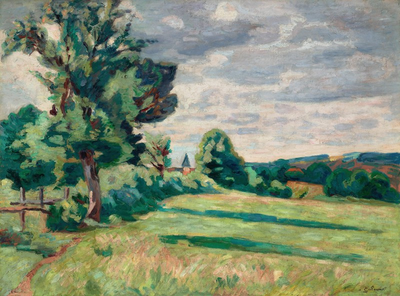 Pâturages des granges, Crozant (1914) reproduction of painting by Armand Guillaumin. ALL GICLEE PRINTS