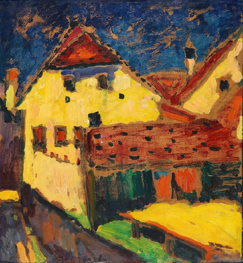 Alexej von Jawlensky reprodukcija Gelbe Häuser (1909), VISOS REPRODUKCIJOS , paveikslai, reprodukcijos internetu