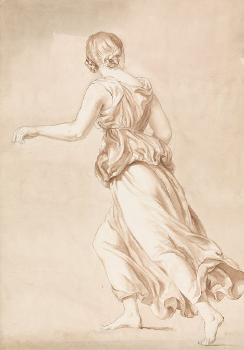 Running Woman (ca. 1818) reproduction of painting by Isaac Weld. ALL GICLEE PRINTS