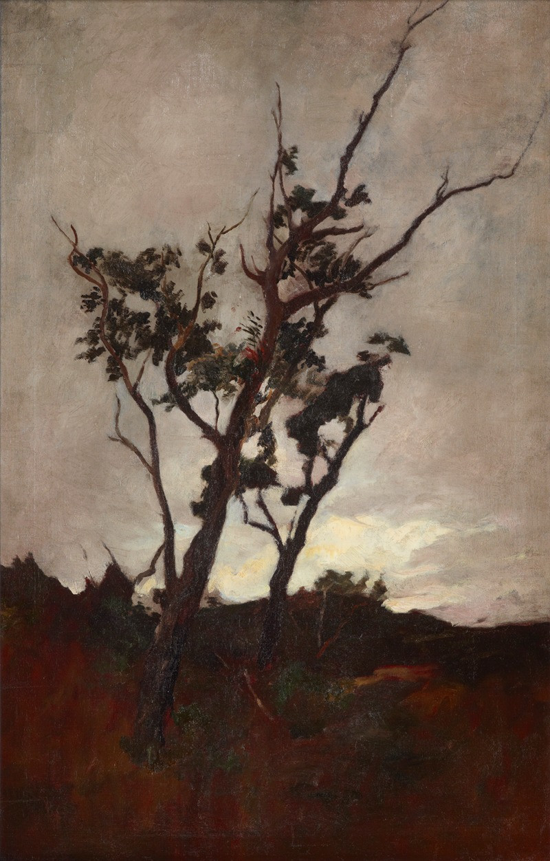 Tree study (circa 1893-98) reproduction of painting by Petrus van der Velden. ALL GICLEE PRINTS