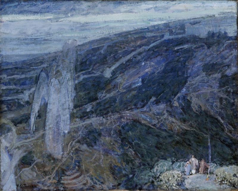 Henry Ossawa Tanner reprodukcija Angels Appearing before the Shepherds (ca. 1910), VISOS REPRODUKCIJOS , paveikslai, reproduk...