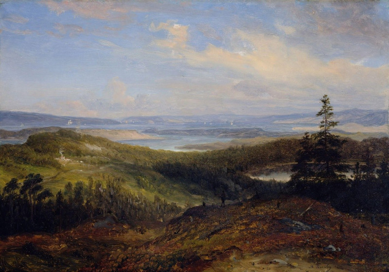 Thomas Fearnley reprodukcija View of the Oslofjord (1839), VISOS REPRODUKCIJOS , paveikslai, reprodukcijos internetu