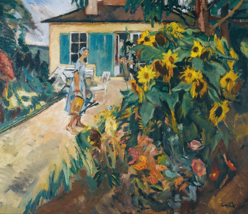 Mein Garten (My Garden) (1926) reproduction of painting by Leo Putz. ALL GICLEE PRINTS