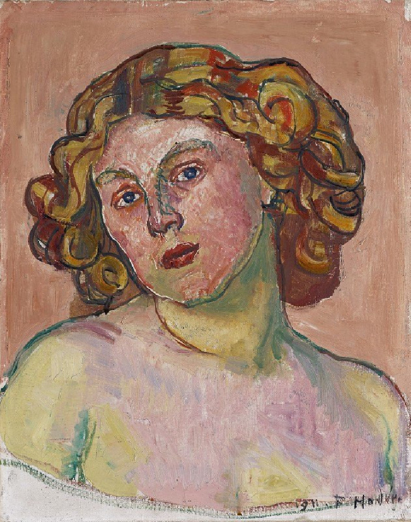 Portrait Of Régina Morgeron (1911) reproduction of painting by Ferdinand Hodler. ALL GICLEE PRINTS