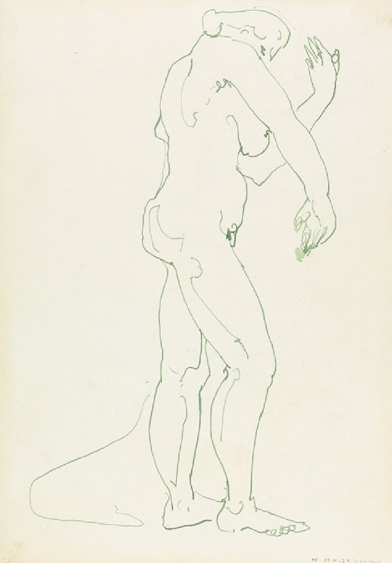 Standing Female Figure 3 (1910 - 1915) reproduction of painting by Henri Gaudier-Brzeska. ALL GICLEE PRINTS