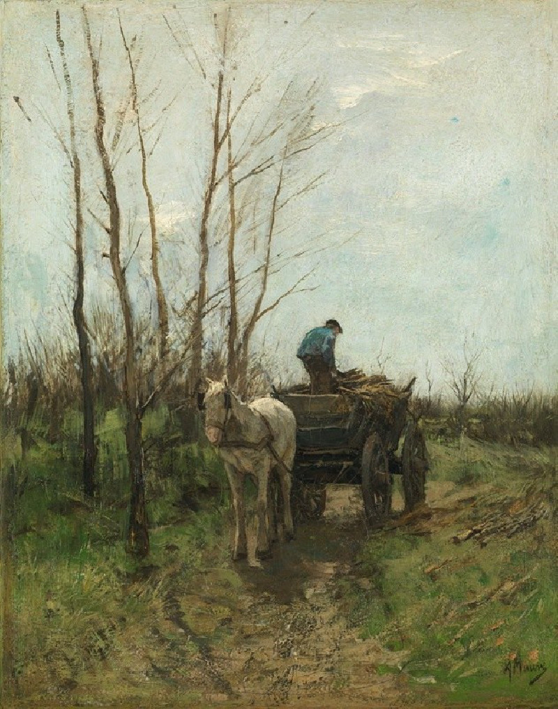 Gathering Wood reproduction of painting by Anton Mauve. ALL GICLEE PRINTS