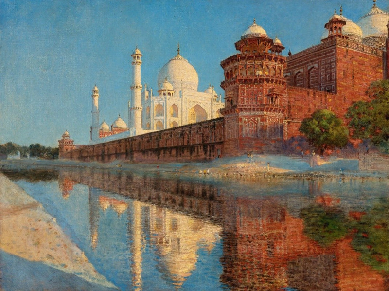 The Taj Mahal, Evening reproduction of painting by Vasily Vereshchagin. ALL GICLEE PRINTS