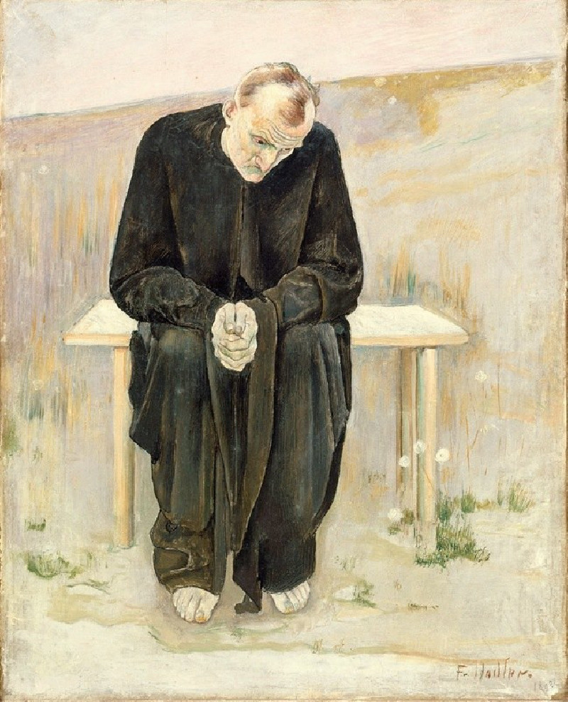 The Disillusioned One (1892) reproduction of painting by Ferdinand Hodler. ALL GICLEE PRINTS