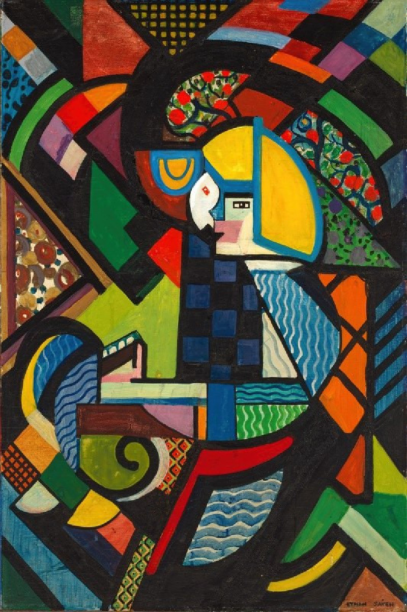 Daughter in a Rocker (1917-1918) reproduction of painting by Henry Lyman Saÿen. ALL GICLEE PRINTS