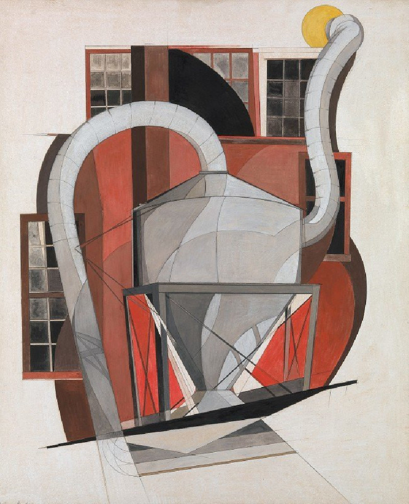 Machinery (1920) reproduction of painting by Charles Demuth. ALL GICLEE PRINTS