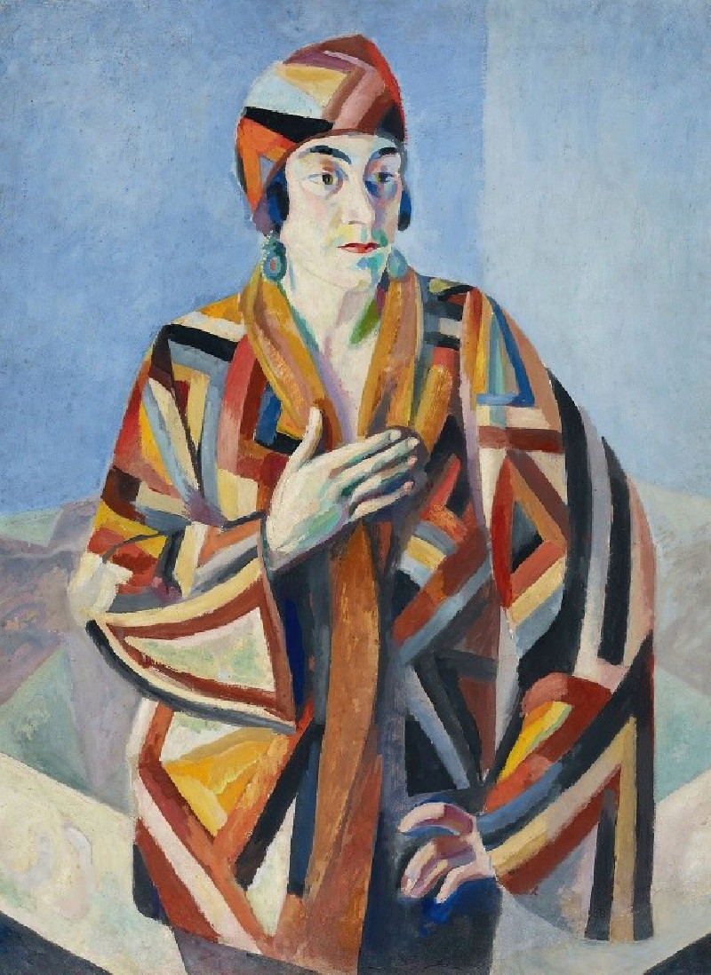 Portrait De Madame Mandel (1923) reproduction of painting by Robert Delaunay. ALL GICLEE PRINTS