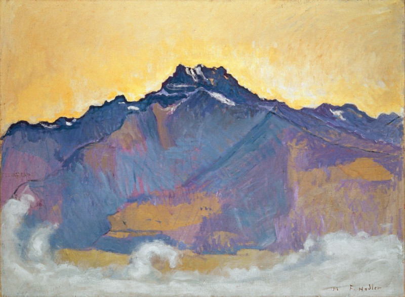 The Dents Du Midi Seen From Chesières (1912) reproduction of painting by Ferdinand Hodler. ALL GICLEE PRINTS