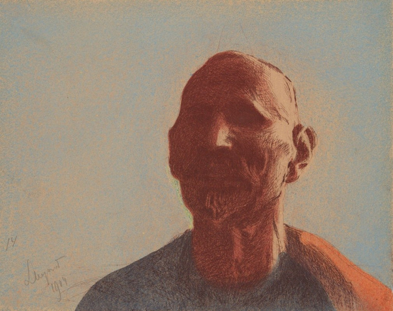 Autoportret (1904) reproduction of painting by Leon Wyczółkowski. ALL GICLEE PRINTS