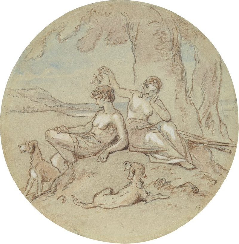 Venus and Adonis pl11 reproduction of painting by Hablot Knight Browne. ALL GICLEE PRINTS