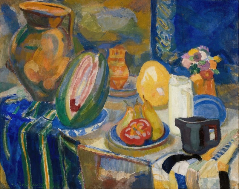 Nature morte portugaise (1915) reproduction of painting by Robert Delaunay. ALL GICLEE PRINTS