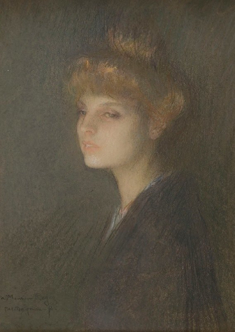 Portrait de femme (1895 - 1905) reproduction of painting by Pascal-Adolphe-Jean Dagnan-Bouveret. ALL GICLEE PRINTS