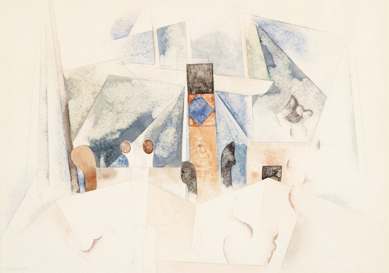 Bermuda Landscape No. 1 (1917) reproduction of painting by Charles Demuth. ALL GICLEE PRINTS