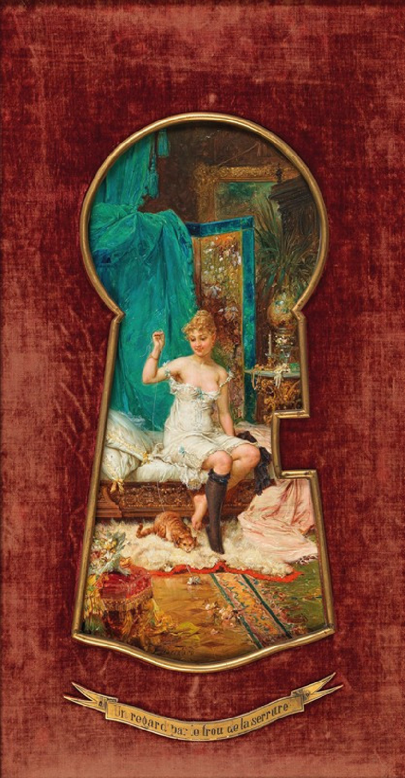 Spielerei reproduction of painting by Hans Zatzka. ALL GICLEE PRINTS