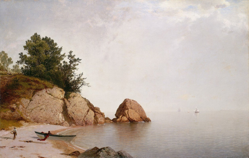 John Frederick Kensett reprodukcija Beach at Beverly (c. 1869-1872), VISOS REPRODUKCIJOS , paveikslai, reprodukcijos internetu