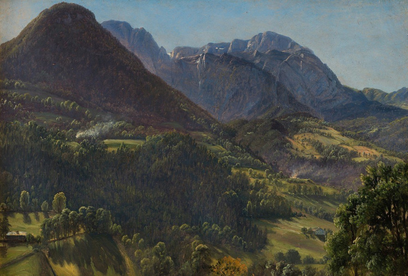 Landscape, Tyrol reproduction of painting by Thomas Fearnley. ALL GICLEE PRINTS