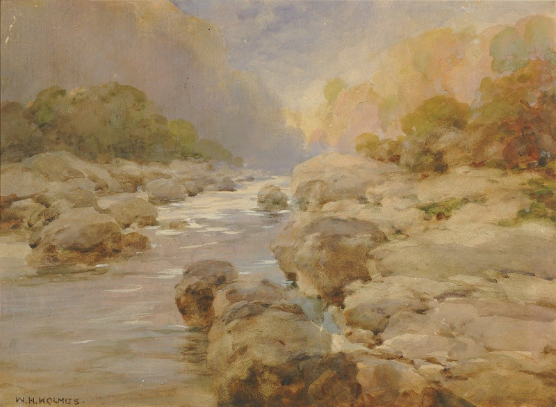 Unmodified Rock Creek, About 1910 (ca. 1910) reproduction of painting by William Henry Holmes. ALL GICLEE PRINTS