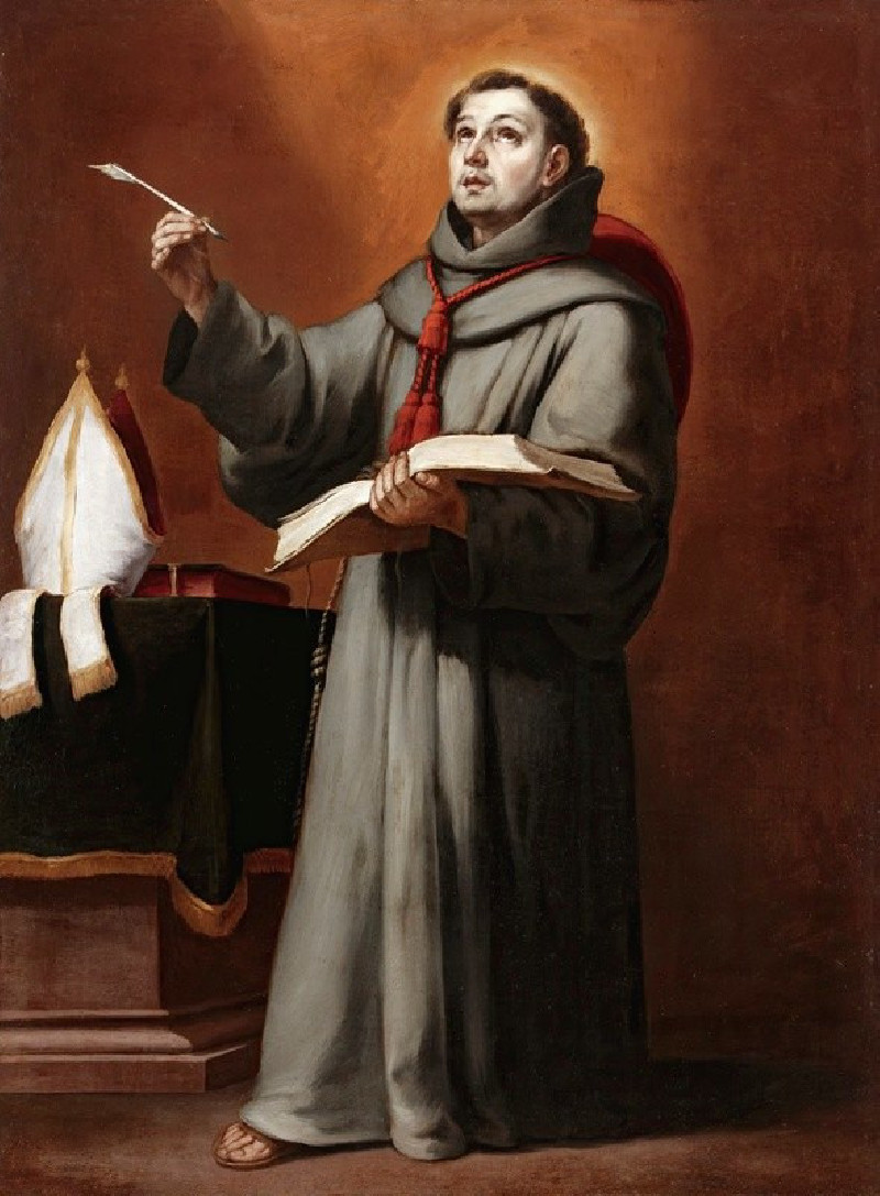 Saint Bonaventura reproduction of painting by Bartolomé Estebán Murillo. ALL GICLEE PRINTS