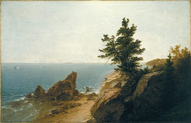 John Frederick Kensett reprodukcija Coast Scene (circa 1860- 1870), VISOS REPRODUKCIJOS , paveikslai, reprodukcijos internetu