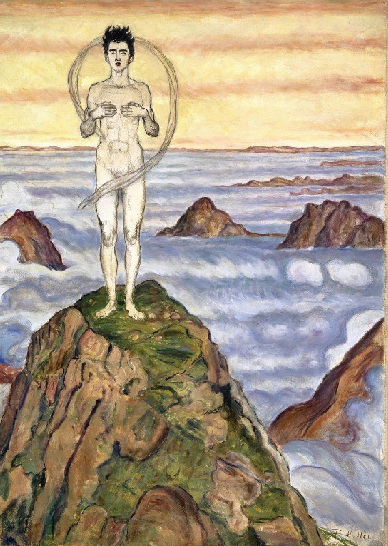 View Into Infinity (Around 1903) reproduction of painting by Ferdinand Hodler. ALL GICLEE PRINTS