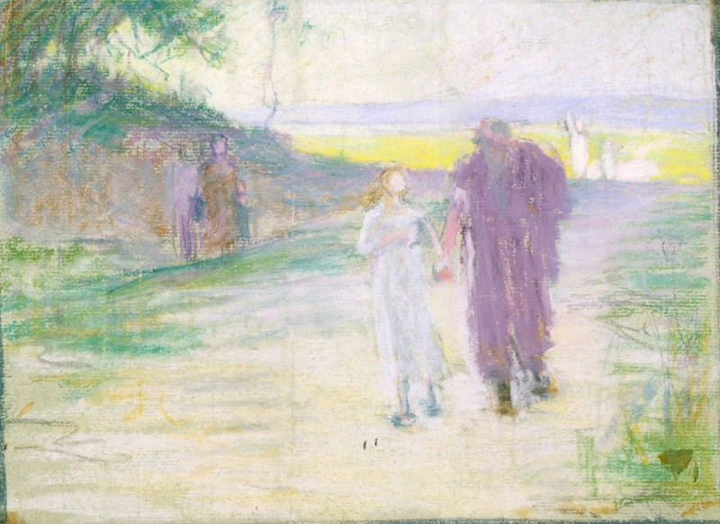 Study for Flight to Egypt (ca. 1899-1923) reproduction of painting by Henry Ossawa Tanner. ALL GICLEE PRINTS