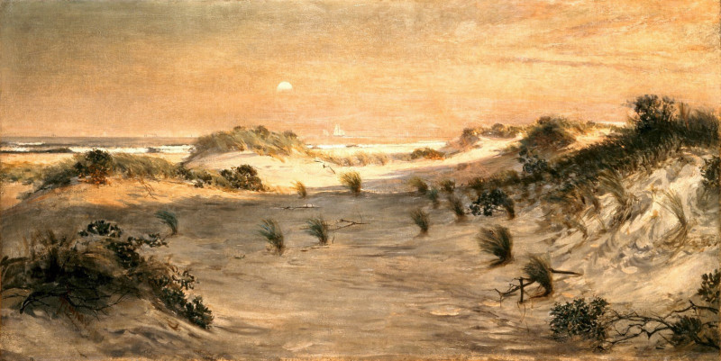 Henry Ossawa Tanner reprodukcija Sand Dunes at Sunset, Atlantic City, VISOS REPRODUKCIJOS , paveikslai, reprodukcijos internetu