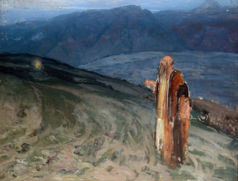 Study for Moses and the Burning Bush reproduction of painting by Henry Ossawa Tanner. ALL GICLEE PRINTS